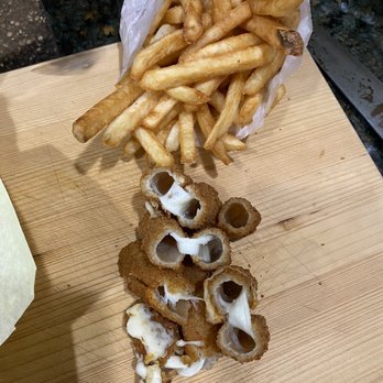 Bravo Burgers - Cold fries and cold, hollow mozzarella sticks. - Burgers Near Me - Redlands, California