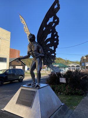 Mothman Statue and Marker by null