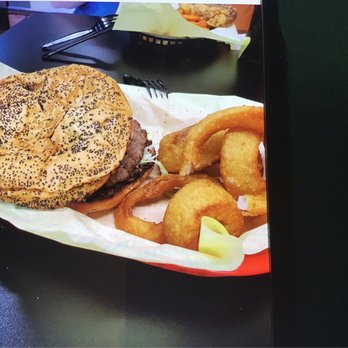 Flaming Burger - Hamburger and onion rings - Burgers Near Me - Dallas, Texas Flaming Burger - Hamburger and onion rings - Burgers Near Me - Dallas, Texas