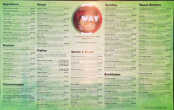 Menu photo 6 Andale Way Mexican Grill Asheville, NC Menu photo 6 Andale Way Mexican Grill Asheville, NC