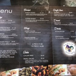 Nawlins Xscape - Menu