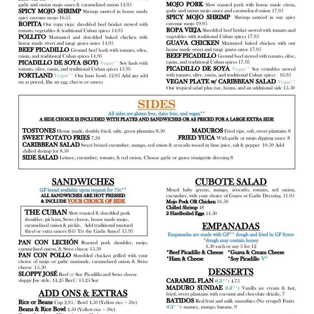 Menu Menu