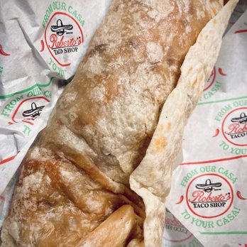 Roberto's Taco Shop - Massive, hefty and stuffed Adobada Burrito - Mexican Near Me - Reno, Nevada