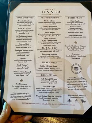 Menu photo 7 Bistro Vendôme Denver, CO