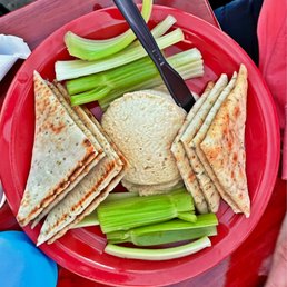 Hummus plate, not bad at all!