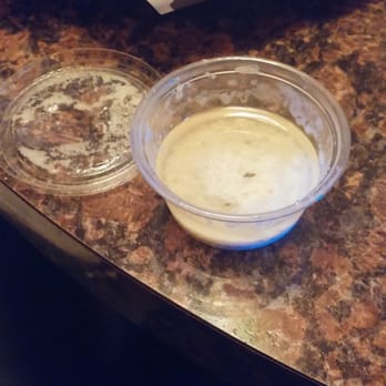 Chuck's Alibi - Separated ranch dressing I was served - Seafood Near Me - Philadelphia, Pennsylvania Chuck's Alibi - Separated ranch dressing I was served - Seafood Near Me - Philadelphia, Pennsylvania