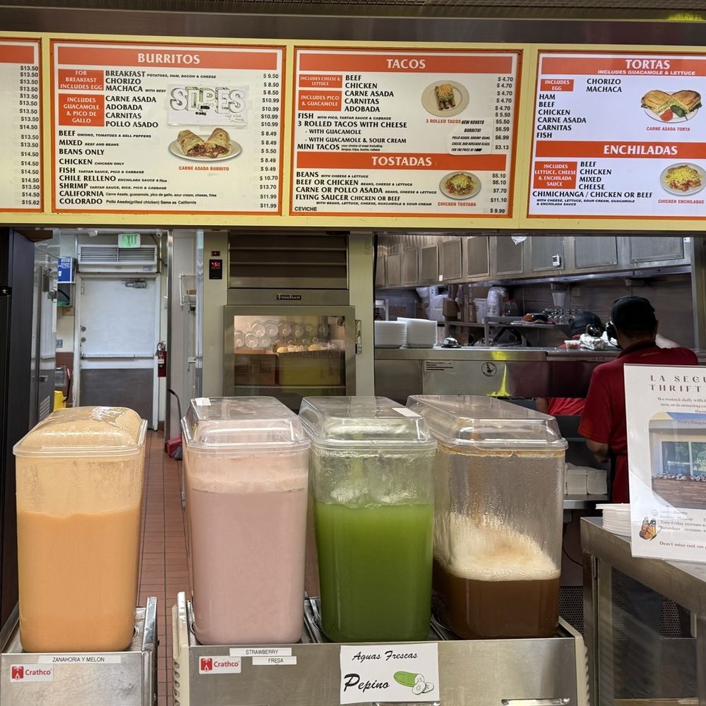Albertaco’s Mexican Food - Counter Area and special drinks - Mexican Near Me - Blythe, California