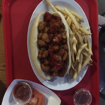 Shrimp N Stuff - Popcorn shrimp po boy - Seafood Near Me - Galveston, Texas