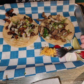 Taco Libre - One steak and one Pastor taco - Mexican Near Me - Saint Augustine, Florida