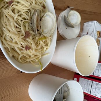 Duarte's Tavern - house linguini and clams: to-go - American Near Me - Pescadero, California