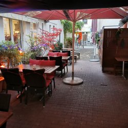 Beschirmte Terrasse