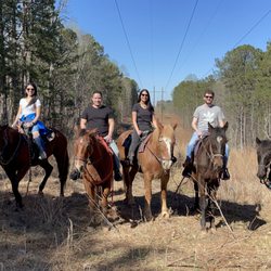 Group trail ride at SOOFA Ranch