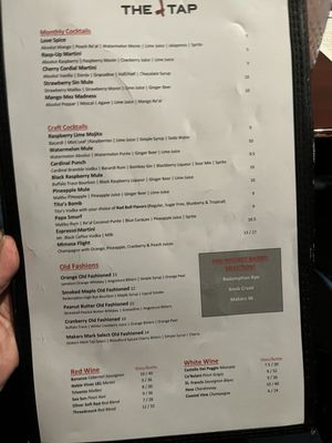 Menu photo 6 The Tap Indianapolis, IN