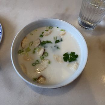 Simply Thai Cuisine - Tom Kha Kai (Coconut Soup) with extra chicken - Thai Near Me - Atlanta, Georgia Simply Thai Cuisine - Tom Kha Kai (Coconut Soup) with extra chicken - Thai Near Me - Atlanta, Georgia
