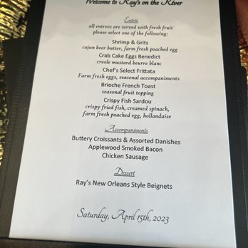 Ray's On the River - Special Menu - Seafood Near Me - Sandy Springs, Georgia Ray's On the River - Special Menu - Seafood Near Me - Sandy Springs, Georgia