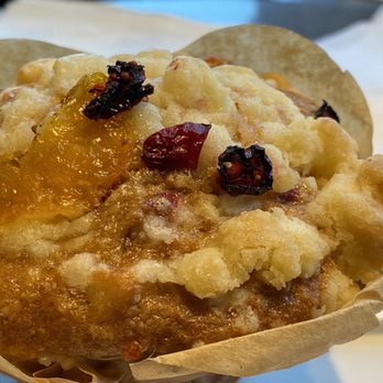 Waves Coffee House - a muffin with cranberries and oranges - Coffee & Tea Near Me - Edmonton, Alberta