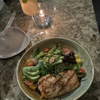 GRANVILLE - Thai Ginger Salad with Salmon - New American Near Me - Studio City, California GRANVILLE - Thai Ginger Salad with Salmon - New American Near Me - Studio City, California