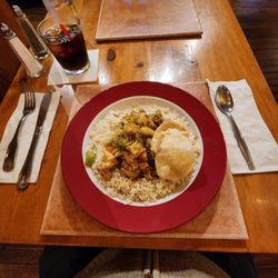 Marsala Salsa - Tandoori chicken over rice.