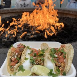 Fireside Cafe - Tacos ($16.5) by the fire