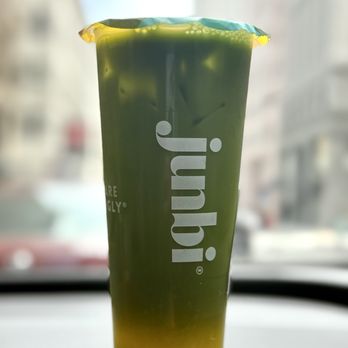 Junbi Matcha & Tea - Golden peach matcha cold brew - Bubble Tea Near Me - San Francisco, California Junbi Matcha & Tea - Golden peach matcha cold brew - Bubble Tea Near Me - San Francisco, California