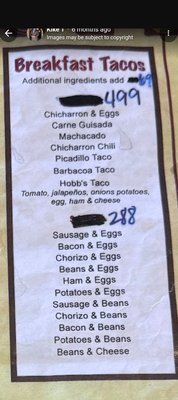 Menu photo 1 Ofelia's Mexican Restaurant Uvalde, TX