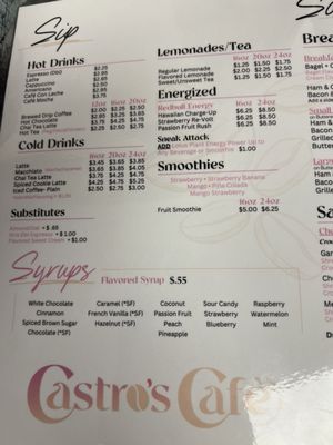 Menu photo 1 Castro's Cafe Polk City, FL
