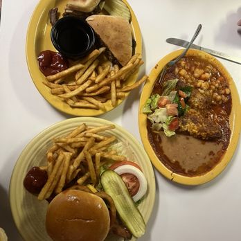 The Yesterday's Diner - The Hoss , the Chachi burger, and the Morticia Chilis Rellenos - Breakfast & Brunch Near Me - Red River, New Mexico