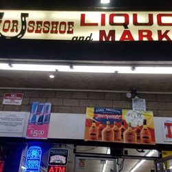 Horseshoe Liquor & Deli - Outside sign