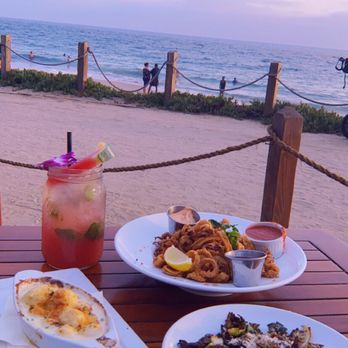 The Beachcomber - Watermelon mojito, Asiago gnocchi, calamari, brussel sprouts - Seafood Near Me - Newport Beach, California The Beachcomber - Watermelon mojito, Asiago gnocchi, calamari, brussel sprouts - Seafood Near Me - Newport Beach, California