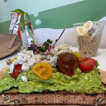 Toastique - Avocado Smash with added authentic crab (no imitation stuff here!) - Juice Bars & Smoothies Near Me - St. George, Utah