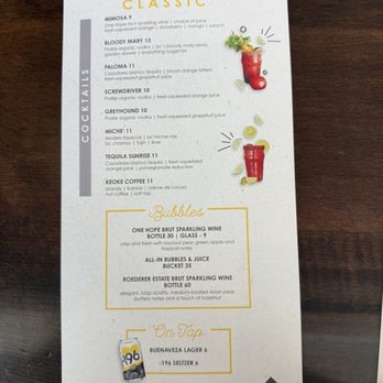 Breakfast Club - Drink Menu - Breakfast & Brunch Near Me - Phoenix, Arizona
