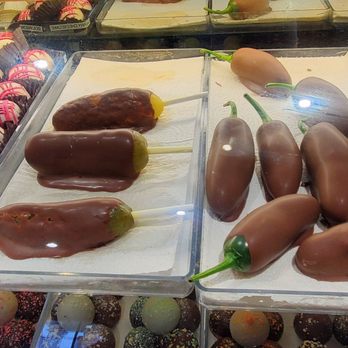 Lone Star Candy Bar - Chocolate covered pickles and chocolate covered jalapenos - Candy Stores Near Me - Fredericksburg, Texas Lone Star Candy Bar - Chocolate covered pickles and chocolate covered jalapenos - Candy Stores Near Me - Fredericksburg, Texas