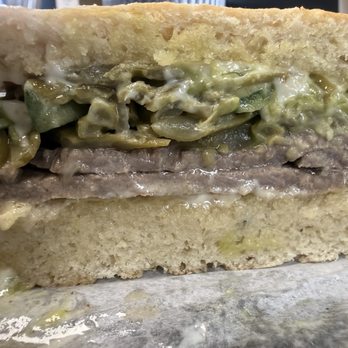 Las Chilenas - Sandwich with beef, Serrano peppers and green beans. - Empanadas Near Me - La Vista, Nebraska Las Chilenas - Sandwich with beef, Serrano peppers and green beans. - Empanadas Near Me - La Vista, Nebraska