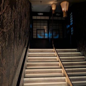 Yamashiro Hollywood - Stairs leading down to men's restroom. - Japanese Near Me - Los Angeles, California Yamashiro Hollywood - Stairs leading down to men's restroom. - Japanese Near Me - Los Angeles, California