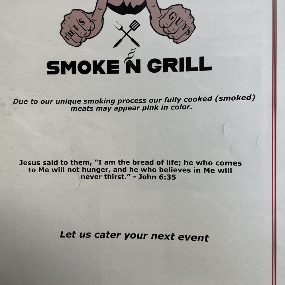 This Guys Smoke N Grill - Front of menu - Barbeque Near Me - Searcy, Arkansas This Guys Smoke N Grill - Front of menu - Barbeque Near Me - Searcy, Arkansas