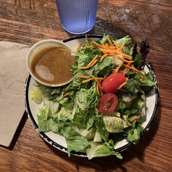 Dinosaur Bar-B-Que - Side salad with honey mustard - Barbeque Near Me - Syracuse, New York Dinosaur Bar-B-Que - Side salad with honey mustard - Barbeque Near Me - Syracuse, New York