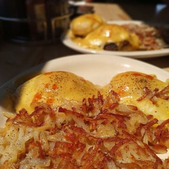 Merchants Cafe - Eggs Benedict - Cafes Near Me - North Branch, Minnesota