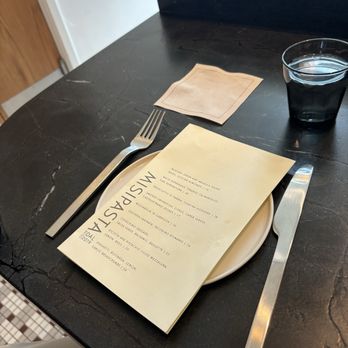 MISIPASTA - Menu + place setting - Pasta Shops Near Me - Brooklyn, New York