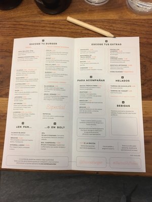 Menu photo 1 Bacoa Madrid, M Menu photo 1 Bacoa Madrid, M
