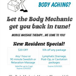The Body Mechanic Massage Therapy