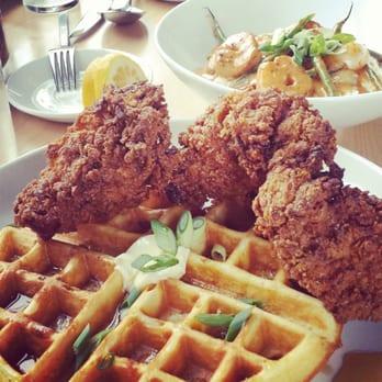 The Revelry - Chicken & waffles and shrimp & grits - New American Near Me - Rochester, New York