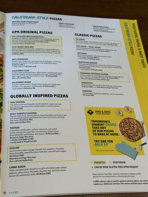 Menu photo 5 California Pizza Kitchen Chino Hills, CA Menu photo 5 California Pizza Kitchen Chino Hills, CA