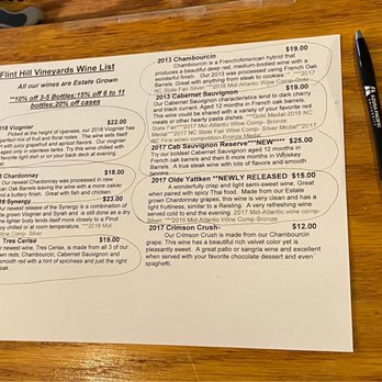Flint Hill Vineyards - Wine List - Wineries Near Me - East Bend, North Carolina Flint Hill Vineyards - Wine List - Wineries Near Me - East Bend, North Carolina