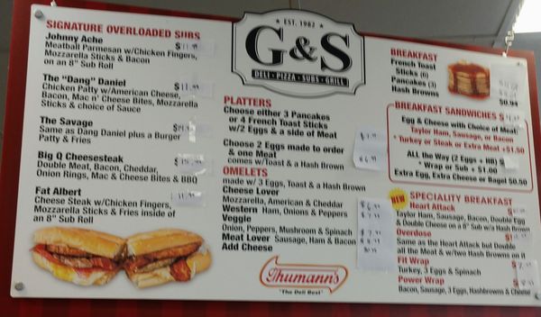 Menu photo 3 G&S Deli Newton, NJ
