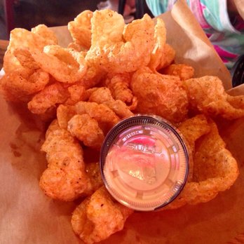 Moe's Original Bar B Que - Homemade pork rinds with Alabama white sauce. Very good. Must try when you go. - Barbeque Near Me - Foley, Alabama Moe's Original Bar B Que - Homemade pork rinds with Alabama white sauce. Very good. Must try when you go. - Barbeque Near Me - Foley, Alabama