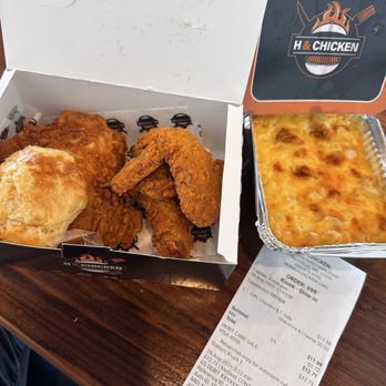H & Chicken - 3 Piece & Side - Fast Food Near Me - Pikesville, Maryland