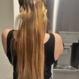 This is my hair nearly two weeks in. Damaged at the ends. Very very brassy.