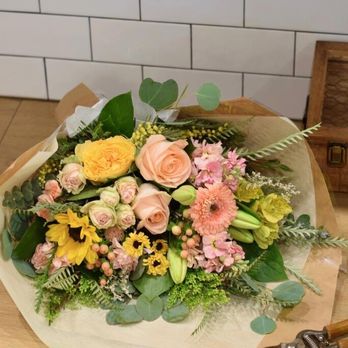 Flowerful - Bouquet wrap birthday arrangement - Florists Near Me - Laguna Woods, California