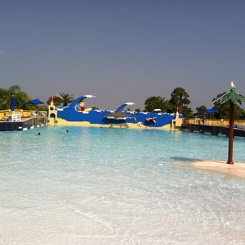 LEGOLAND - Wave pool in water park before the waves - Amusement Parks Near Me - Winter Haven, Florida
