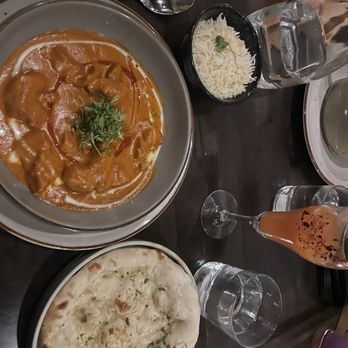 Saffron Modern Indian Dining - Butter chicken, rice, truffle pita - Indian Near Me - Milwaukee, Wisconsin Saffron Modern Indian Dining - Butter chicken, rice, truffle pita - Indian Near Me - Milwaukee, Wisconsin